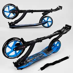 Самокат Best Scooter 89х52х90 см Чорно-синій 000231484 - мініатюра 3