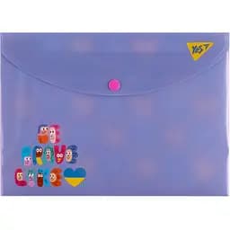 Папка-конверт Yes Stand with Ukraine, B5, с кнопкой (492142)