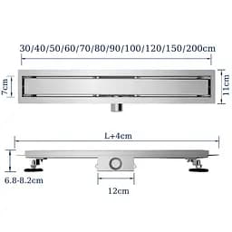 Душовий канал VBI Kent 2в1 90 chrome VBI-060309CH - мініатюра 3