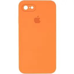 Чехол Epik Silicone Case Square Full Camera Protective AA для Apple iPhone 7/8/SE 2020 4.7 Оранжевый/Papaya