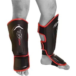 Захист гомілки та стопи Power Play 3052, Black/Red - M