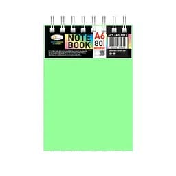 Блокнот Апельсин А6 В-БП6-80Light-Green 80 аркушів, пружина зверху