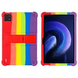 Чехол для планшета Xiaomi Pad 6/Pad 6 Pro противоударный силиконовый Радуга