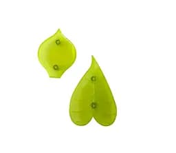 Кондитерська вирубка-плунжер для мастики «Пелюсток кали / лист лілії» Зелений 88318