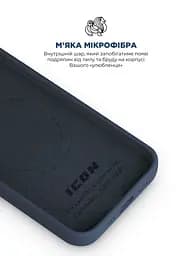 Силиконовый чехол с MagSafe для Apple iPhone 16e/17e, ICON2 MagCase, синий, противоударный, панель с мягкой подкладкой, защита всего корпуса, поддержка беспроводной зарядки, совместим с защитными стеклами и пленками, ArmorStandart (ARM83968) - мініатюра 7