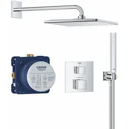 Душева система прихованого монтажу Grohe Grohtherm Cube із Rainshower Mono 310 Cube 34868000, Хром