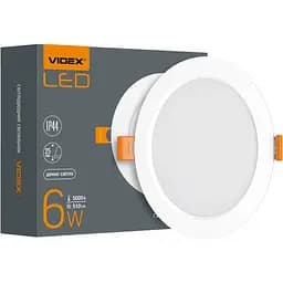 Вбудований світильник Videx LED Back круглий 6W 5000K (VL-DLBR-065)