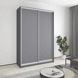 Шкаф-купе двухдверный MebelStar Комбо AL 2ДСП 160x45x240 см Антрацит (MBS-4045)