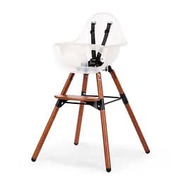 Стілець для годування Childhome Evolu 2 з бампером, горіх (CHEVOCHFR)