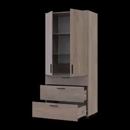 Шафа для одягу Doros Торн Кремона Канноло 2 ДСП/3Ш (полиці) 90х51.6х200 (44900430) - мініатюра 3