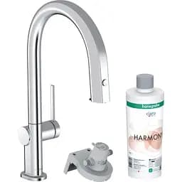Змішувач Hansgrohe Aqittura M91 FilterSystem 210 1jet pull-out Sbox кухонний сет з Harmony Chrome 76800000 Хром