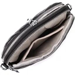 Сумка Vintage прошита трикутниками з натуральної шкіри 22х13х6.5 см sum0027518 - мініатюра 7
