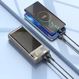 Портативна батарея Powerbank Hoco J103A Discovery Edition 22.5W 20000mAh Grey - мініатюра 6