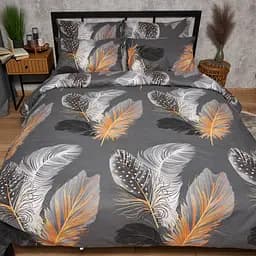 Комплект постільної білизни Moon&Star Бязь Gold Люкс Mystic Feathers King Size 220x240 наволочки 2х40х60 - мініатюра 2