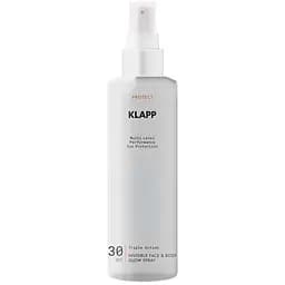 Спрей для засмаги Klapp Multi Level Performance Sun Protection Invisible Face & Body Glow Spray SPF30 з блиском 200 мл