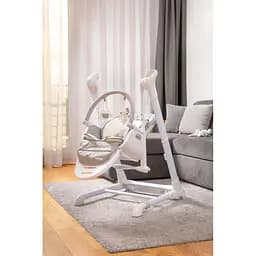 Крісло-гойдалка + стільчик для годування Caretero Indigo Beige - мініатюра 10