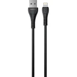 Кабель Havit HV-CB641C 2.1A USB - Lightning 1.8 м черный (HV-CB641C 1.8m)