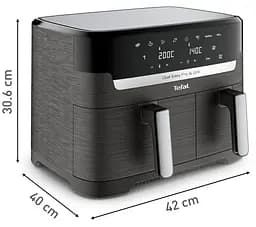 Аерогриль Tefal Dual EasyFry & Grill AirFryer чорний 2700 Вт (EY905B10) - мініатюра 16