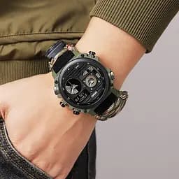 Наручний годинник чоловічий 2202NCMGN Camo Green Skmei acs0030151 - мініатюра 4
