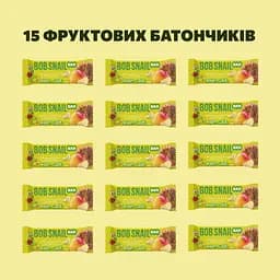 Уцінка. Фруктово-горіховий батончик Bob Snail Яблуко-Манго-Кеш’ю-Кріспи Кіноа 35 г x 15 шт. - мініатюра 2
