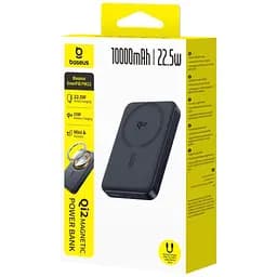 Портативний ЗП Power Bank Baseus EnerFill FM12 Qi2 Magnetic 22.5W з БЗП 10000mAh (E00285) Cosmic Black - мініатюра 2
