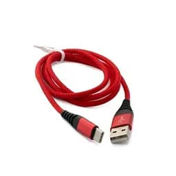 Кабель USB AM-Type-C, 1 м, Red, Extradigital (KBU1736)