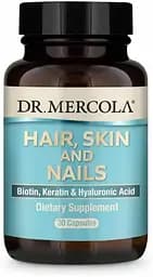 Вітаміни та мінерали Dr. Mercola Hair, Skin & Nails, 30 капсул