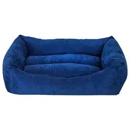 Диван для тварин Milord Cookie прямокутний з бортиками розмір S синій (VR06//2049)