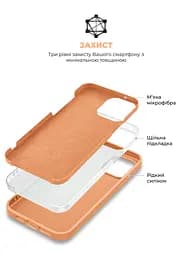 Силиконовый чехол с MagSafe для Apple iPhone 15, ICON2 MagCase, оранжевый, противоударный, панель с мягкой подкладкой, защита всего корпуса, поддержка беспроводной зарядки, совместим с защитными стеклами и пленками, ArmorStandart (ARM72734) - мініатюра 6