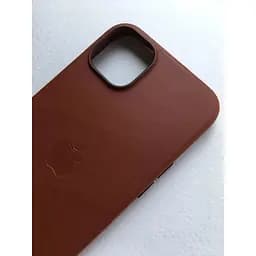 Оригінальний шкіряний чохол Apple Leather Case MagSafe для iPhone 14 Plus (6.7") Umber (MPPD3ZE/A) - мініатюра 7
