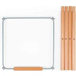 Комплект додаткових подовжувальних ніжок Childhome Evolu з підніжкою, бежевий (CHEVOFTMI)