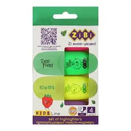 Набор текст-маркеров TUTTI-FRUTTI, 4 шт.