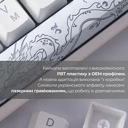 Клавіатура Ducky One 3 Cherry MX Blue RGB White UA (DKON2108ST-CUAPXPWWWSC1) - мініатюра 5