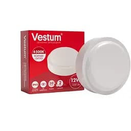 Світлодіодний світильник Vestum круглий ЖКГ 12W 4500K 220V 1-VS-7102