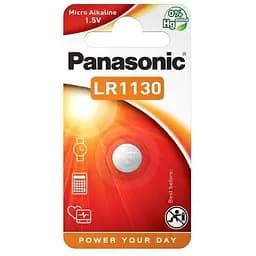 Батарейка Panasonic LR-1130 (389, V10GA, AG10, RW49, G10, GP89A, LR54) (LR-1130EL/1B)