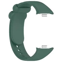 Силіконовий ремінець для фітнес браслетів Xiaomi Mi Band 8 Pro/9 Pro Redmi Watch 4/5, Silicone, dark green, зі зручною застібкою, на фітнес трекер та смарт годинник, ArmorStandart (ARM73970) - мініатюра 4