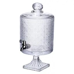 Лимонадниця Lace 4.5л з краном HP-19-287 лимонадник для напоїв диспенсер прозорий глек Yiwu HP-19-287