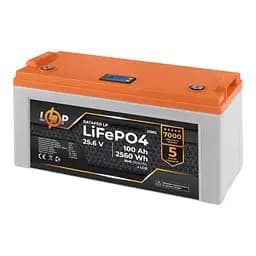 Акумулятор LP LiFePO4 25,6V - 100 Ah (2560Wh) (BMS 150A/75А) пластик