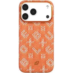TPU+PC чохол Blueo Gilded Tactile Woven with Magnetic Fit для Apple iPhone 17 Pro (6.3") Orange - мініатюра 4