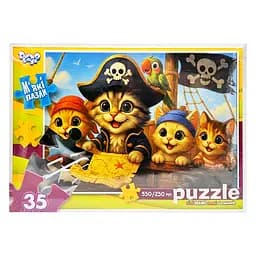 Дитячі м'які пазли "Пухнасті пірати" Danko Toys S35-11-06, 35 елементів