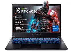 Ноутбук Dream Machines IPS RG4050-16 16FHD+, Intel i7-14700HX, 32GB, F1TB, NVD4050-6, DOS, черный (RG4050-16UA36)