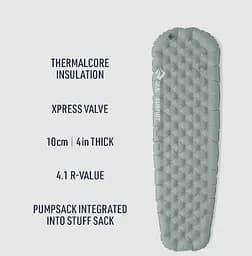 Килимок надувний Sea to Summit Ether Light XR Insulated ASC Mat, Regular Сірий - мініатюра 5