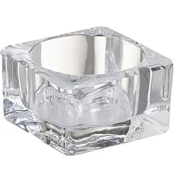 Свічник квадратний Bolsius для чайних свічок 4х5.5 см прозорий (210300)