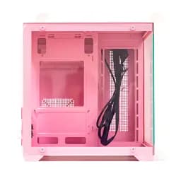 Корпус GTL Gaming Infinity, Pink, без БЖ, Mid Tower, Micro ATX / Mini ITX, 1xUSB 3.0 / 2xUSB 2.0, макс. CPU - 160 мм / VGA - 320 мм, бічна та передня панель із загартованого скла (GTLN275-1P) - мініатюра 3