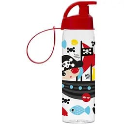 Детская бутылка для воды Herevin Pirate 500 мл красная (6515748)