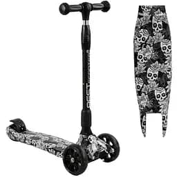 Детский самокат Best Scooter Maxi складной 25х62 см Черно-белый 000254985