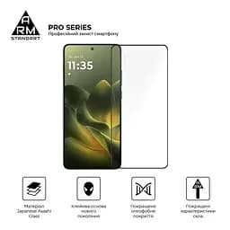 Захисне скло на Motorola Edge 70 5G з олеофобним покриттям, Pro, повне проклеювання, антистатичний і пиловідштовхуючий шар, 9H, самоклеючеся, 2.5D, на весь екран, антистатичний клей, ArmorStandart (ARM89669) - мініатюра 2