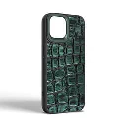 Кожаный чехол для Apple iPhone 14, Harder Kaiju Skin, зеленый, термополиуретан ТПУ + экокожа с эффектом текстуры монстра, панель, защита корпуса, противоударный, микрофибра, рамка вокруг камеры, защита всего корпуса, (ARM76852) - мініатюра 2