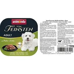Вологий корм для собак Animonda Vom Feinsten delicious sauce Adult with Turkey+duck з індичкою та качкою, 150 г - мініатюра 2
