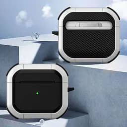 Футляр протиударний Black ed. для навушників Airpods 4 White - мініатюра 2